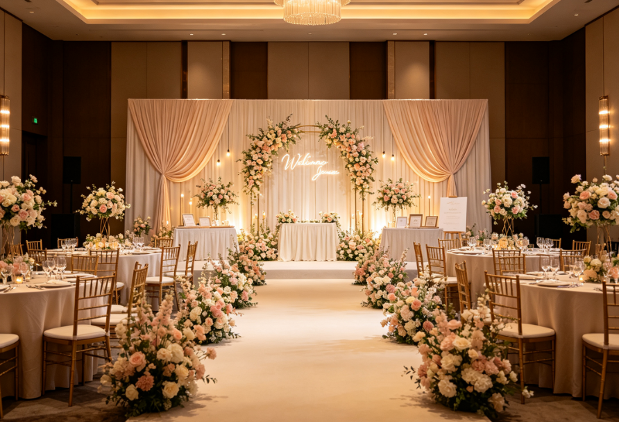 On-Site Basic Wedding Venue Setup