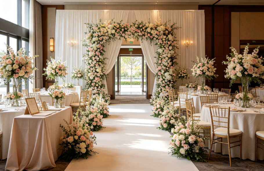 On-Site Main Wedding Stage Setup