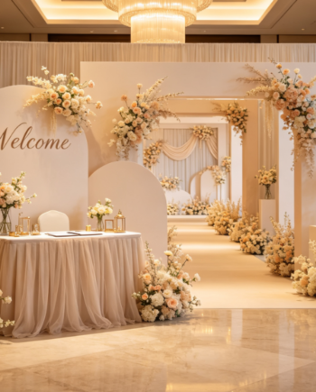 On-Site Comprehensive Setup For Wedding Reception Areas