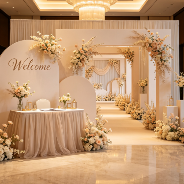 On-Site Comprehensive Setup For Wedding Reception Areas