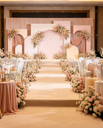 On-Site Wedding Theme Color Scheme Setup