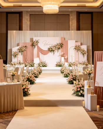 On-Site Setup For Hotel Wedding Banquet Halls