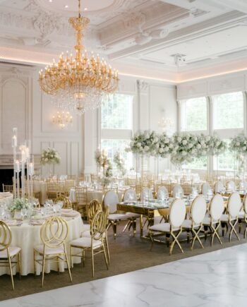 On-Site Setup For The Entire Wedding Banquet Hall