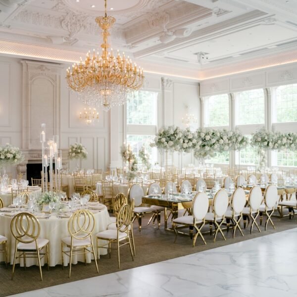 On-Site Setup For The Entire Wedding Banquet Hall
