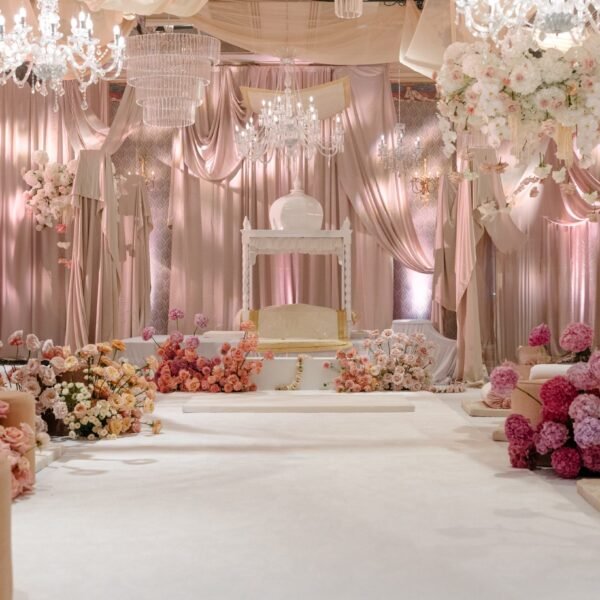 On-Site Wedding Aisle Decoration