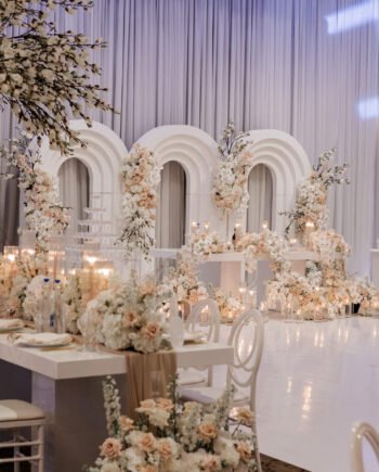 On-Site Wedding Backdrop Setup