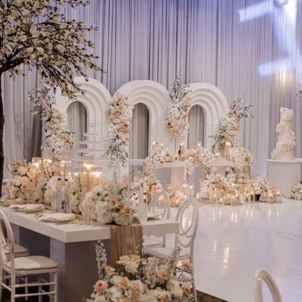 On-Site Wedding Backdrop Setup