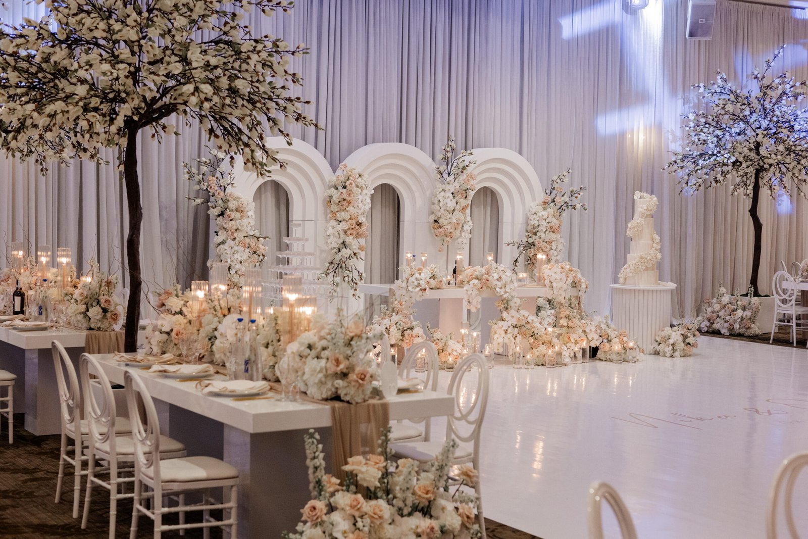On-Site Wedding Backdrop Setup