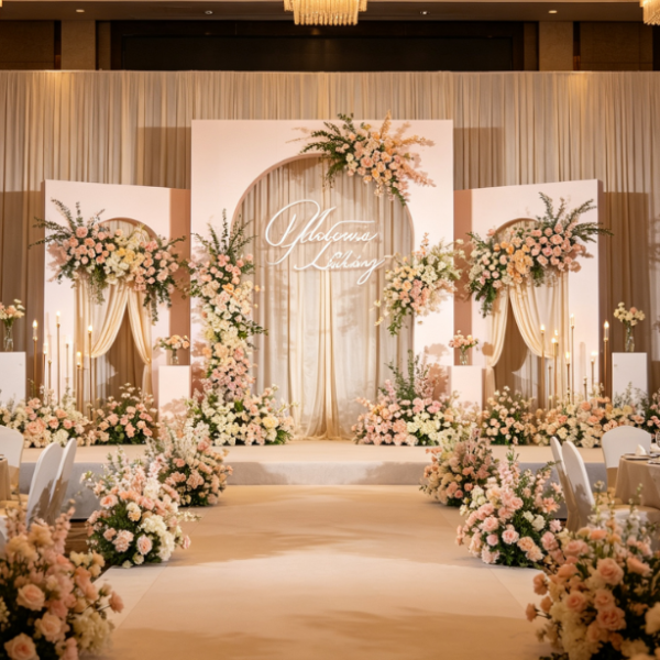 On-Site Setup For Outdoor Lawn Weddings